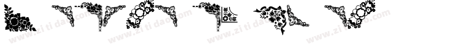 Ornamental Corners字体转换